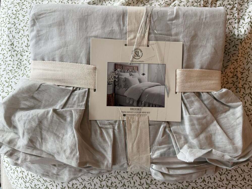 Southern Living Brooke Twin Duvet Cover Mini Set Blue